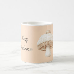 Peach Cosy Mushroom Coffee Mug