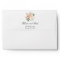 peach cream floral watercolor envelopes 5x7 card