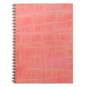 Peach criss cross notebook