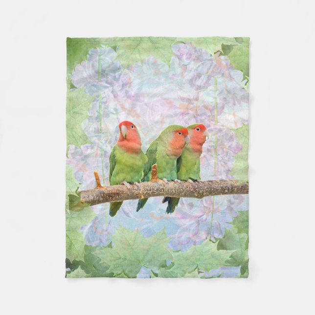 Peach Delight Fleece Blanket (Front)