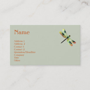 Peach Dragonfly Profile Card