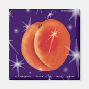 PEACH DREAMS Sq Magnet