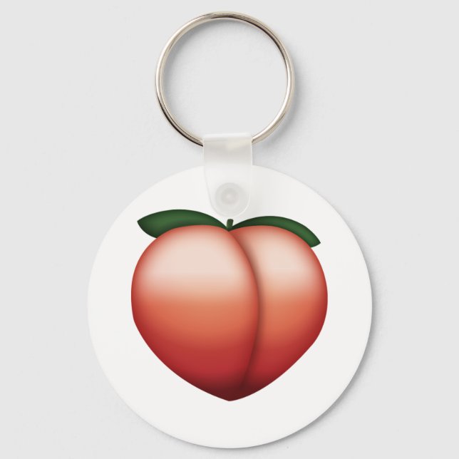 Peach - Emoji Key Ring (Front)