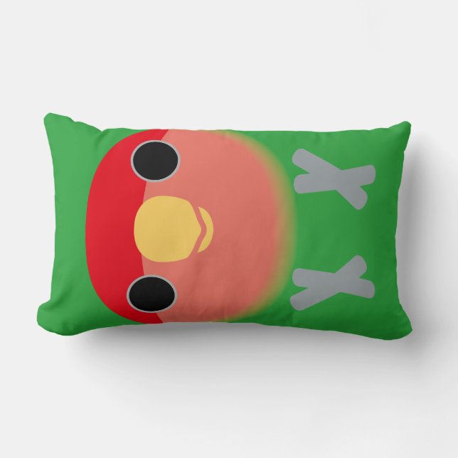 Peach-faced Lovebird Lumbar Cushion (Front)
