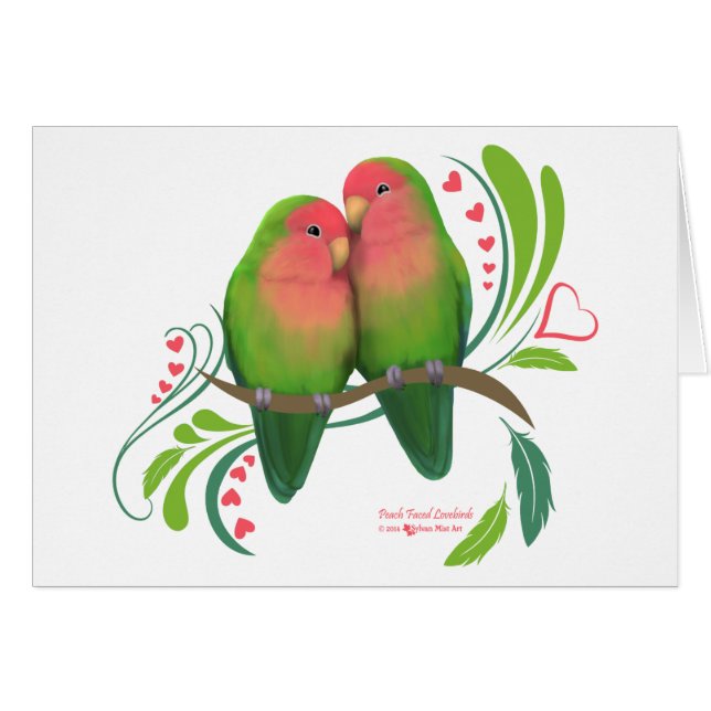 Peach Faced Lovebirds (Front Horizontal)