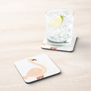 Peach Flamingo Coaster