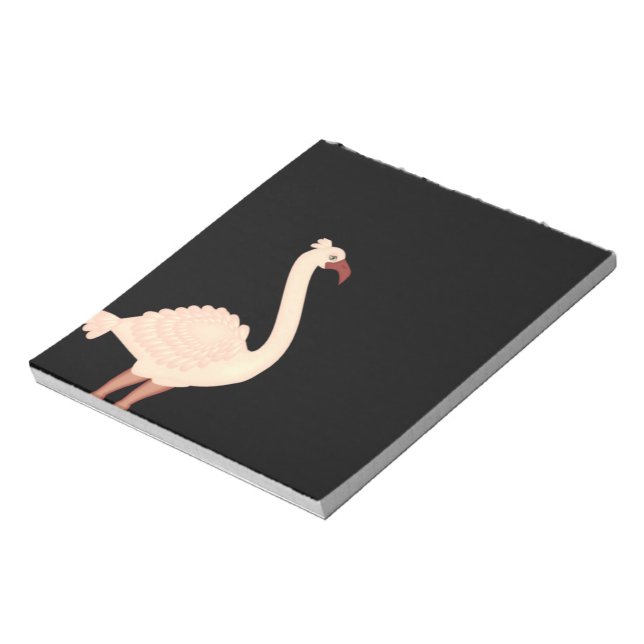 Peach Flamingo Notepad (Rotated)