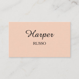 Peach Flan Modern Simple Business Card