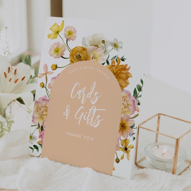 Peach Floral Arch Cards and Gifts Sign (Creator Uploaded)