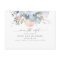 Peach Floral Dusty Blue Boho Save the Date