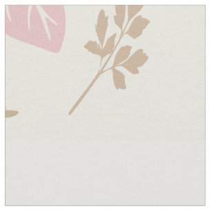 Peach Floral Fabric