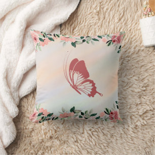 Peach Flower Cushion