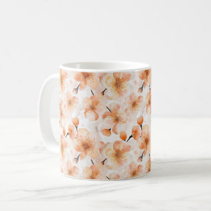 Peach Flowers Coffee Mug