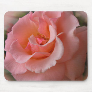 Peach Flowers Mousepad Wild Rose Decor Gifts