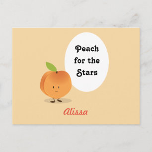 Peach for the Stars   Postcard