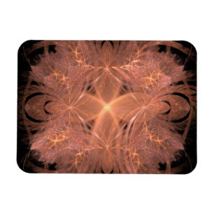 Peach Fractal Magnet