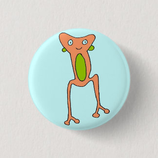 Peach Frog 3 Cm Round Badge