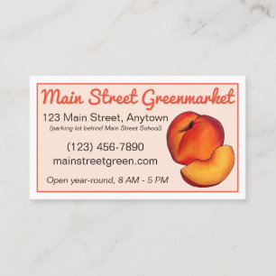 Peach Fruit Home Canning Peaches Canned By Business Card