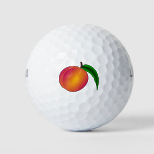 Peach Fruit Nectarine Plant Nature Healthy Sweet Golf Balls