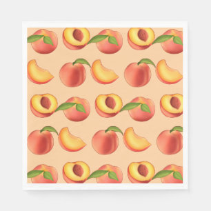 Peach Fruit Pattern Napkin