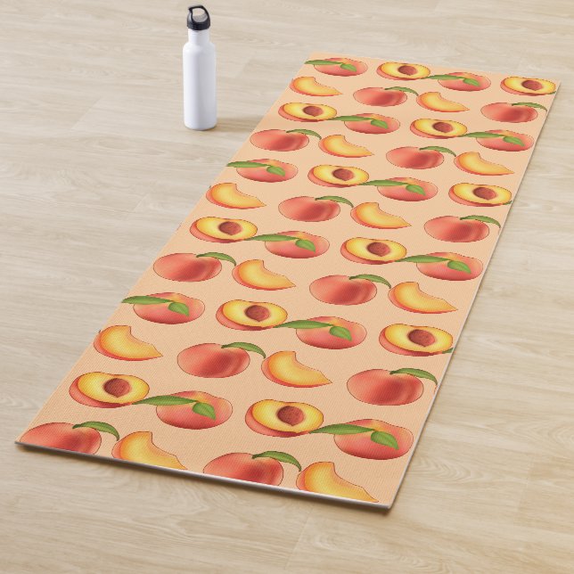 Peach Fruit Pattern Yoga Mat (In Situ)