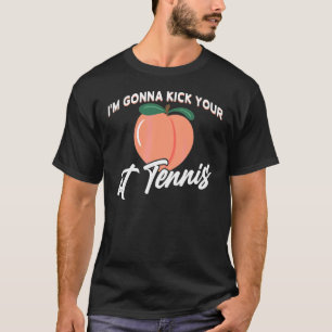 Peach Fruit Print Apricot Peachy Gonna Kick At Te T-Shirt