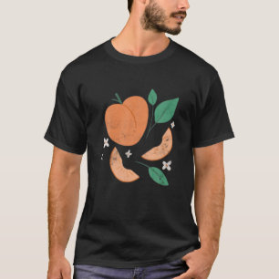 Peach Fruit Spring Blossom Peachy Summer Vintage R T-Shirt