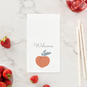 Peach Fruit Welcome Napkin