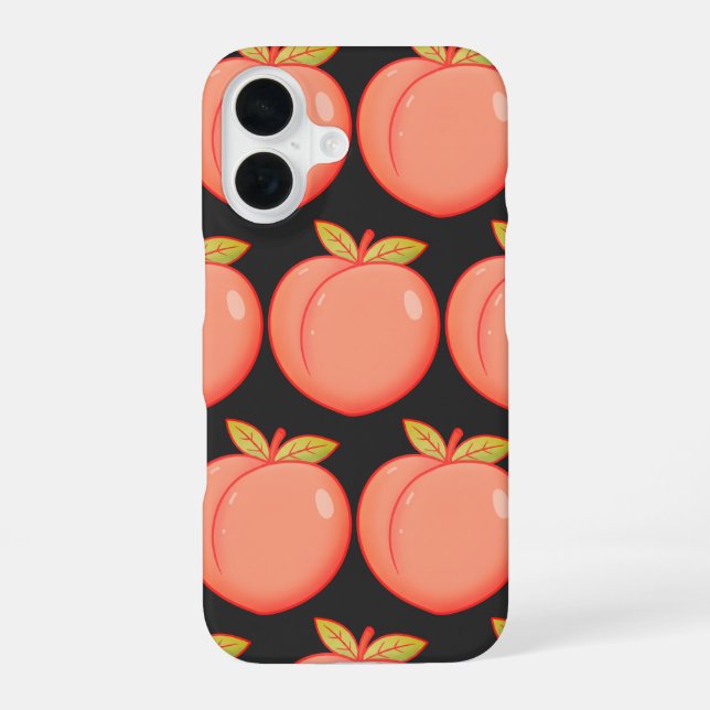 Peach Full Cover iPhone Case (Back)