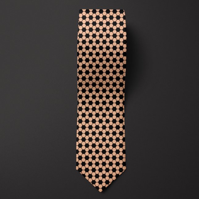 Peach Futbol Soccer Ball Pattern Tie (Creator Uploaded)