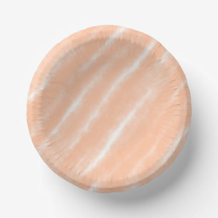 Peach Fuzz Abstract Watercolor Pattern Modern Paper Plate