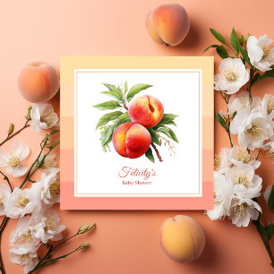 Peach Fuzz Baby Shower Napkin