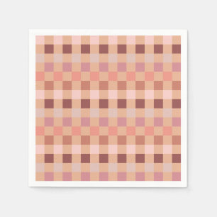 Peach Fuzz Chequerboard Napkin