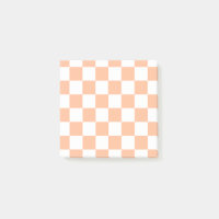 Peach Fuzz Chequered Gingham Pattern