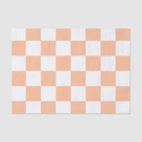 Peach Fuzz Chequered Gingham Pattern