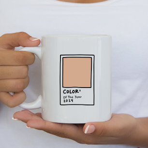 Peach Fuzz Color of the Year 2024 Coffee Mug