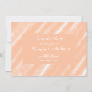 Peach Fuzz Colour Watercolor Abstract Pattern Invitation