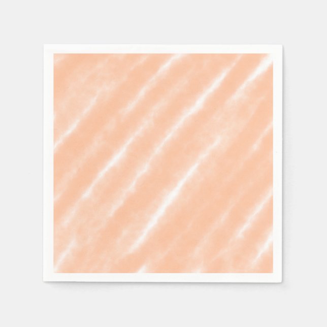 Peach Fuzz Colour Watercolor Abstract Pattern Napkin (Front)