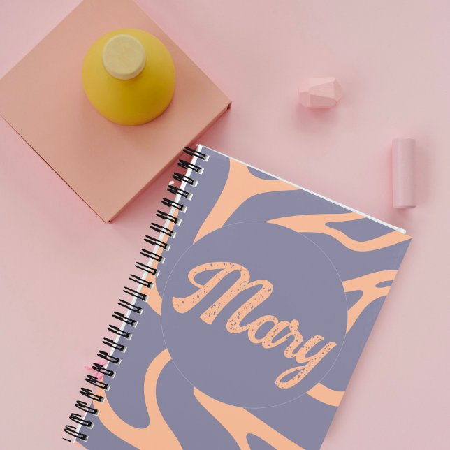 Peach Fuzz Elegance: Personalised Mother's Day  Notebook (Peach Fuzz Elegance: Personalized Mother's Day Notebook)