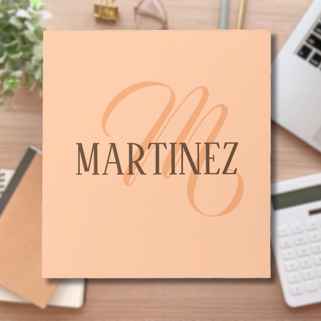 Peach Fuzz Elegant Personalised Name  Notepad (Creator Uploaded)