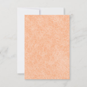 Peach Fuzz Faux Leather  Card