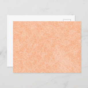 Peach Fuzz Faux Leather  Postcard