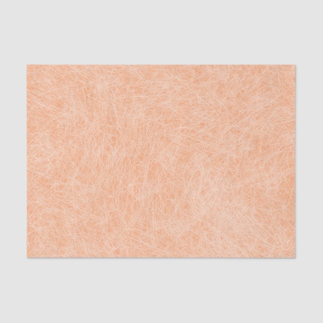 Peach Fuzz Faux Leather  Tissue Paper (Front)