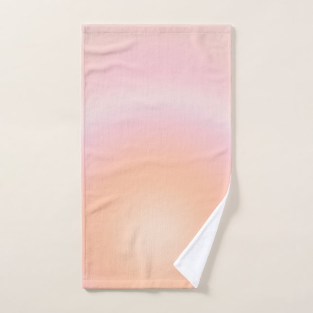 Peach Fuzz Gradient Bath Towel Set (Hand Towel)
