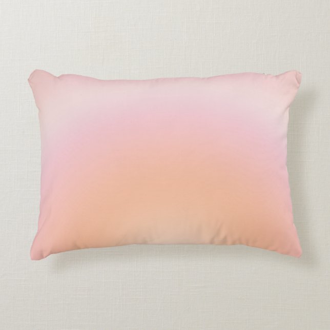 Peach Fuzz Gradient Decorative Cushion (Front)