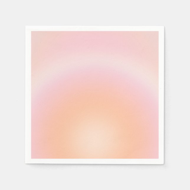 Peach Fuzz Gradient Napkin (Front)