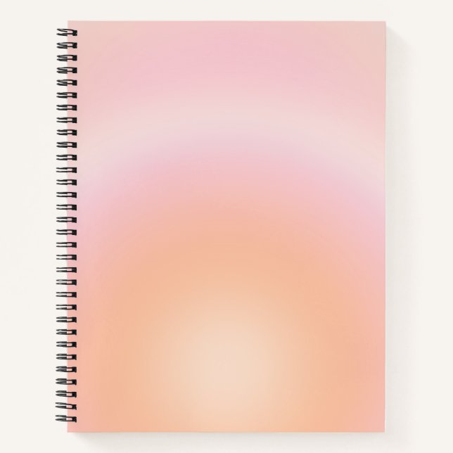 Peach Fuzz Gradient Notebook (Front)