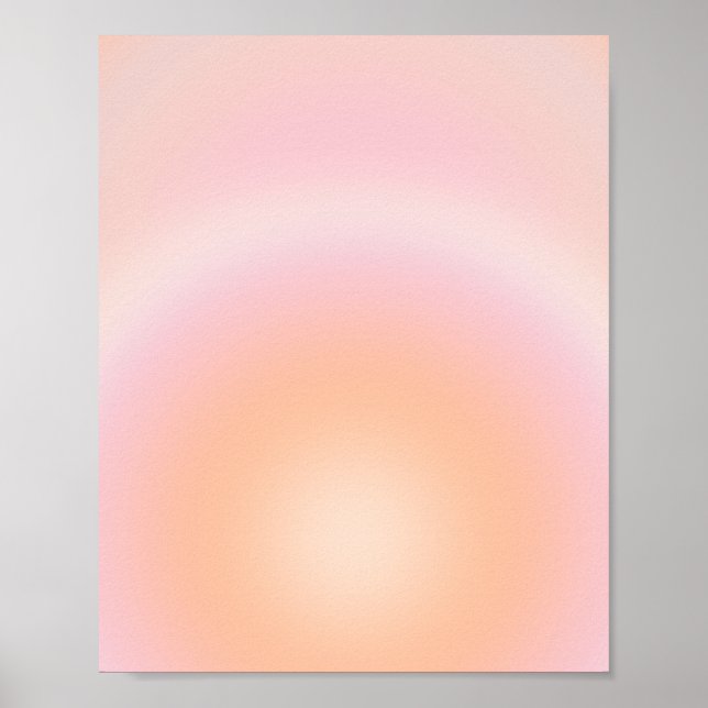 Peach Fuzz Gradient Poster (Front)