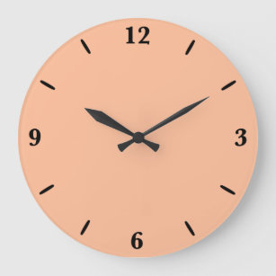 Peach Fuzz Is Beautiful And Desirable Large Clock