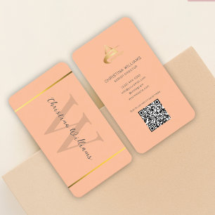 Peach Fuzz Modern Elegant Minimalist Professional Business Card